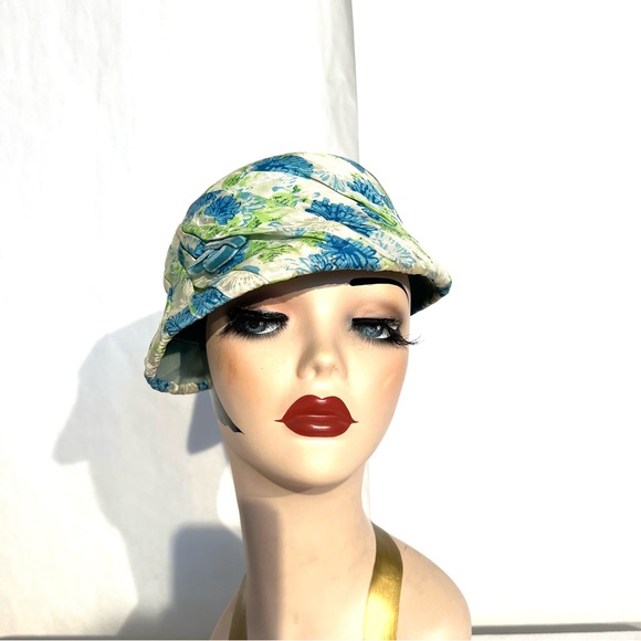 Vintage 40s 50s Floral Hat - Picture 2 of 14